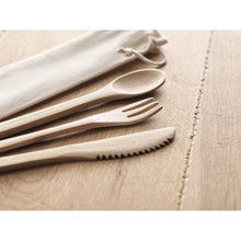 Carica l&#39;immagine nel visualizzatore di Gallery, SETBOO - Beige - CASA E VIVERE - Midocean - Home &amp; Living, Kitchen Accesories, Set Posate In Bamboo Mo9786