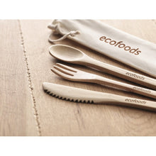 Carica l&#39;immagine nel visualizzatore di Gallery, SETBOO - Beige - CASA E VIVERE - Midocean - Home &amp; Living, Kitchen Accesories, Set Posate In Bamboo Mo9786