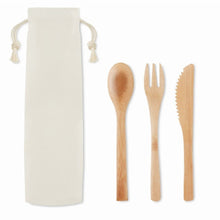 Carica l&#39;immagine nel visualizzatore di Gallery, SETBOO - Beige - CASA E VIVERE - Midocean - Home &amp; Living, Kitchen Accesories, Set Posate In Bamboo Mo9786