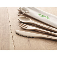 Carica l&#39;immagine nel visualizzatore di Gallery, SETBOO - Beige - CASA E VIVERE - Midocean - Home &amp; Living, Kitchen Accesories, Set Posate In Bamboo Mo9786