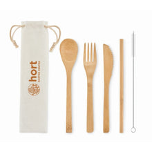 Carica l&#39;immagine nel visualizzatore di Gallery, SETSTRAW - Beige - CASA E VIVERE - Midocean - Home &amp; Living, Kitchen Accesories, Set Posate In Bamboo Mo6121