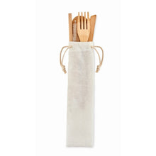 Carica l&#39;immagine nel visualizzatore di Gallery, SETSTRAW - Beige - CASA E VIVERE - Midocean - Home &amp; Living, Kitchen Accesories, Set Posate In Bamboo Mo6121