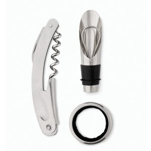SETTIE - Nero - CASA E VIVERE - Midocean - Home & Living, Set Vino In Box Di Bottiglia Mo8999, Wine Accesories