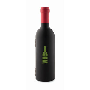 SETTIE - Nero - CASA E VIVERE - Midocean - Home & Living, Set Vino In Box Di Bottiglia Mo8999, Wine Accesories
