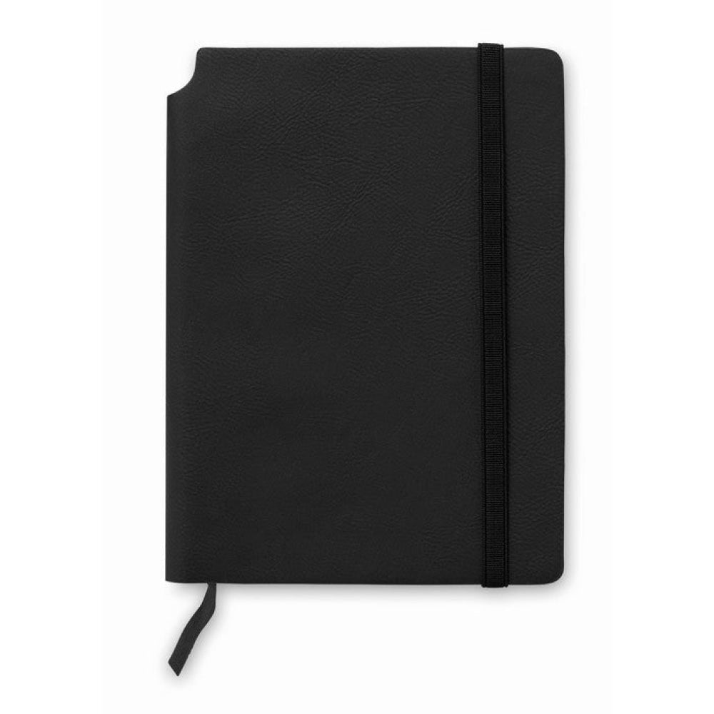 SOFTNOTE - Nero - UFFICIO - Midocean - Notebook A Righe In Pu (a5) Mo9108, Notebooks / Notepads, Office