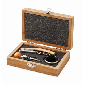 SONOMA - Legna - CASA E VIVERE - Midocean - Home & Living, Set Vino Con Scatola In Bambu Mo8147, Wine Accesories