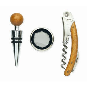 SONOMA - Legna - CASA E VIVERE - Midocean - Home & Living, Set Vino Con Scatola In Bambu Mo8147, Wine Accesories