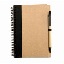Carica l&#39;immagine nel visualizzatore di Gallery, SONORA PLUS - Nero - UFFICIO - Midocean - Blocnotes Carta Riciclata It3775, Notebooks / Notepads, Office