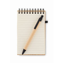 Carica l&#39;immagine nel visualizzatore di Gallery, SONORABAM - Nero - UFFICIO - Midocean - Notebooks / Notepads, Office, Set Quaderno A6 In Bamboo Mo6528