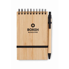 Carica l&#39;immagine nel visualizzatore di Gallery, SONORABAM - Nero - UFFICIO - Midocean - Notebooks / Notepads, Office, Set Quaderno A6 In Bamboo Mo6528