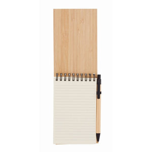 SONORABAM - Nero - UFFICIO - Midocean - Notebooks / Notepads, Office, Set Quaderno A6 In Bamboo Mo6528