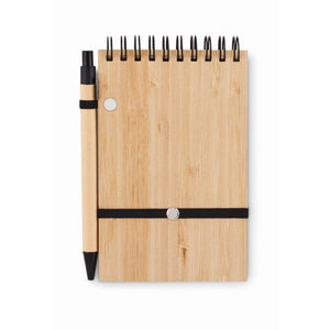 SONORABAM - Nero - UFFICIO - Midocean - Notebooks / Notepads, Office, Set Quaderno A6 In Bamboo Mo6528