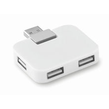 Carica l&#39;immagine nel visualizzatore di Gallery, SQUARE - bianco - UFFICIO - Midocean - Computer Accesories, Multipresa Usb Mo8930, Office