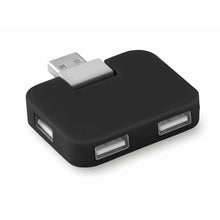 Carica l&#39;immagine nel visualizzatore di Gallery, SQUARE - Nero - UFFICIO - Midocean - Computer Accesories, Multipresa Usb Mo8930, Office
