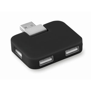 SQUARE - Nero - UFFICIO - Midocean - Computer Accesories, Multipresa Usb Mo8930, Office