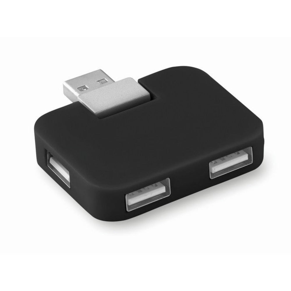 SQUARE - Nero - UFFICIO - Midocean - Computer Accesories, Multipresa Usb Mo8930, Office