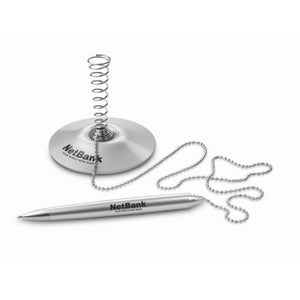 STANDIO - Argento opaco - SCRIVERE - Midocean - Pen, Penna A Sfera Con Base E Corda Mo7800, Writing