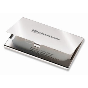 STANWELL - Argento opaco - UFFICIO - Midocean - Business Card Holder, Office, Porta Biglietti Da Visita Kc2206