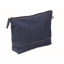 Carica l&#39;immagine nel visualizzatore di Gallery, STYLE POUCH - Blu - BORSE E VIAGGIO - Midocean - Bags &amp; Travel, Cosmetic / Beauty Ca, Trousse In Denim Riciclato Mo6421