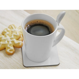 SUBLIMKONIK - bianco - CASA E VIVERE - Midocean - Cups, Home & Living, Tazza E Cucchiaino In Porcella Mo8442