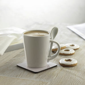 SUBLIMKONIK - bianco - CASA E VIVERE - Midocean - Cups, Home & Living, Tazza E Cucchiaino In Porcella Mo8442
