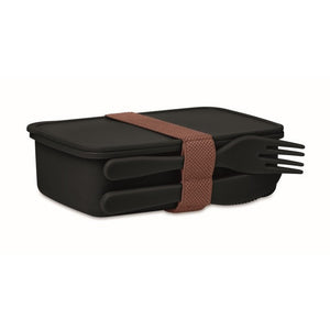 SUNDAY - Nero - CASA E VIVERE - Midocean - Home & Living, Kitchen Accesories, Portapranzo Con Posate Mo6254