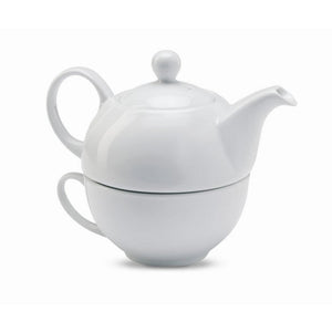 TEA TIME - bianco - CASA E VIVERE - Midocean - Cups, Home & Living, Set TÃƒÂ¨ Teiera E Tazza Mo7343