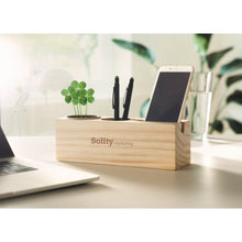 Carica l&#39;immagine nel visualizzatore di Gallery, THILA - Legna - TEMPO LIBERO - Midocean - Leisure, Plant, Stand Scrivania Con Kit Di Semimo6408