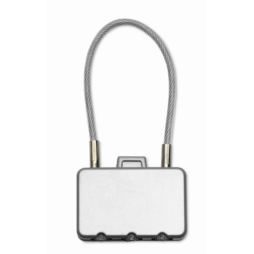 THREECODE - Argento opaco - BORSE E VIAGGIO - Midocean - Bags & Travel, Lucchetto A Forma Di Valigia Mo8354, Travel Accesories