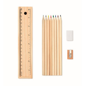 TODO SET - Legna - SCRIVERE - Midocean - Pencil, Set 12 Penne In Box Di Legno Mo9836, Writing