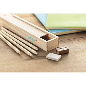 TODO SET - Legna - SCRIVERE - Midocean - Pencil, Set 12 Penne In Box Di Legno Mo9836, Writing