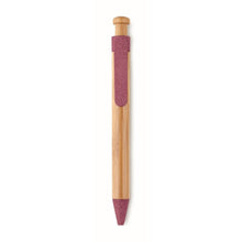 Carica l&#39;immagine nel visualizzatore di Gallery, TOYAMA - rosso - SCRIVERE - Midocean - Pen, Penna A Sfera In Bamboo Mo9481, Writing