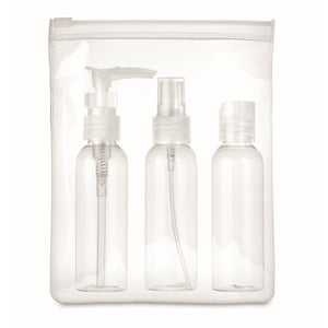 TRAVEL 3 - Trasparente - BORSE E VIAGGIO - Midocean - Bags & Travel, Set Viaggio In Pouch In Eva Mo9886, Travel Accesories