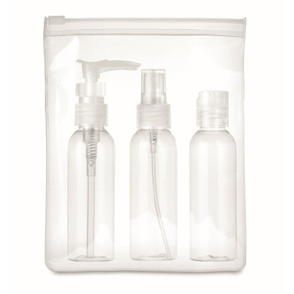 TRAVEL 3 - Trasparente - BORSE E VIAGGIO - Midocean - Bags & Travel, Set Viaggio In Pouch In Eva Mo9886, Travel Accesories