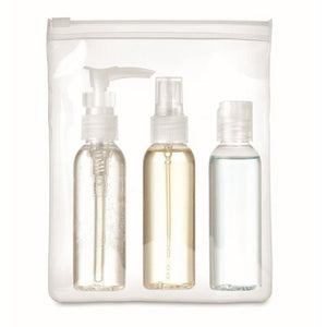TRAVEL 3 - Trasparente - BORSE E VIAGGIO - Midocean - Bags & Travel, Set Viaggio In Pouch In Eva Mo9886, Travel Accesories