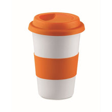 Carica l&#39;immagine nel visualizzatore di Gallery, TRIBECA - arancia - CASA E VIVERE - Midocean - Cups, Home &amp; Living, Tazza In Ceramica E Silicone Mo7683