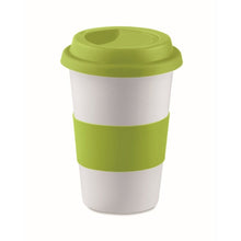 Carica l&#39;immagine nel visualizzatore di Gallery, TRIBECA - Lime - CASA E VIVERE - Midocean - Cups, Home &amp; Living, Tazza In Ceramica E Silicone Mo7683