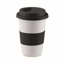 Carica l&#39;immagine nel visualizzatore di Gallery, TRIBECA - Nero - CASA E VIVERE - Midocean - Cups, Home &amp; Living, Tazza In Ceramica E Silicone Mo7683