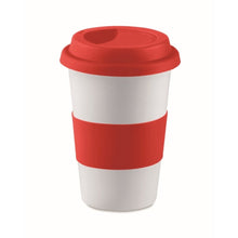 Carica l&#39;immagine nel visualizzatore di Gallery, TRIBECA - rosso - CASA E VIVERE - Midocean - Cups, Home &amp; Living, Tazza In Ceramica E Silicone Mo7683