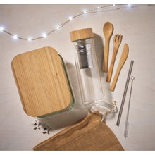Carica l&#39;immagine nel visualizzatore di Gallery, TUNDRA LUNCHBOX - Trasparente - CASA E VIVERE - Midocean - Home &amp; Living, Kitchen Accesories, Portapranzo In Bamboo Mo9962
