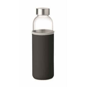 UTAH GLASS - Nero - CASA E VIVERE - Midocean - Bottiglia In Vetro 500ml Mo9358, Drinking Bottle, Home & Living