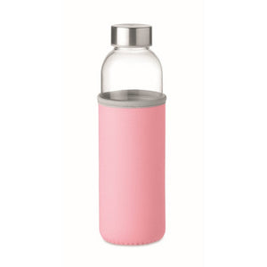 UTAH GLASS - Rosa - CASA E VIVERE - Midocean - Bottiglia In Vetro 500ml Mo9358, Drinking Bottle, Home & Living
