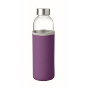 UTAH GLASS - Viola - CASA E VIVERE - Midocean - Bottiglia In Vetro 500ml Mo9358, Drinking Bottle, Home & Living