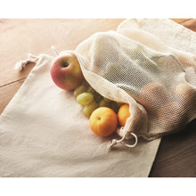 Carica l&#39;immagine nel visualizzatore di Gallery, VEGGIE - Beige - BORSE E VIAGGIO - Midocean - Bags &amp; Travel, Rete In Cotone Riutilizzabile Mo9865, Shopping Bag
