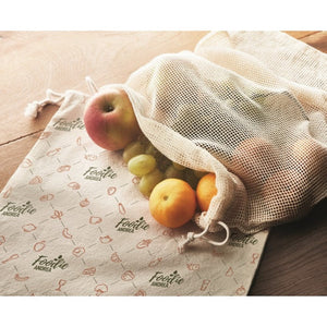VEGGIE - Beige - BORSE E VIAGGIO - Midocean - Bags & Travel, Rete In Cotone Riutilizzabile Mo9865, Shopping Bag