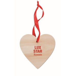 WOOHEART - Legna - ARTICOLI DI NATALE - Midocean - Christmas Items, Decorazione A Forma Di Cuore Mo9376, H&l