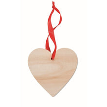 Carica l&#39;immagine nel visualizzatore di Gallery, WOOHEART - Legna - ARTICOLI DI NATALE - Midocean - Christmas Items, Decorazione A Forma Di Cuore Mo9376, H&amp;l