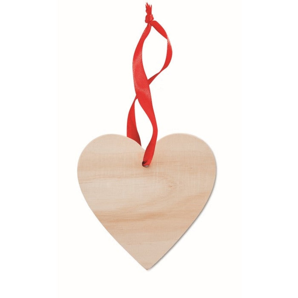 WOOHEART - Legna - ARTICOLI DI NATALE - Midocean - Christmas Items, Decorazione A Forma Di Cuore Mo9376, H&l